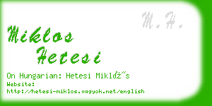 miklos hetesi business card